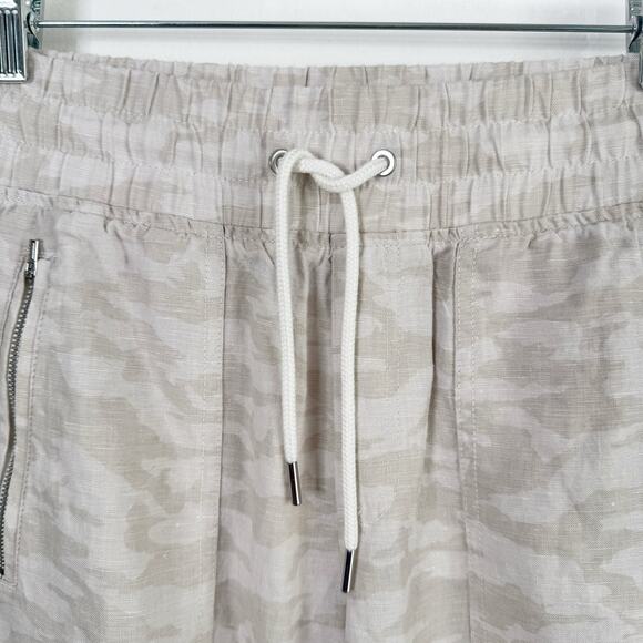 Athleta Cabo Tide Linen Jogger Pull On Pants Camo Print Neutral Drawstring 8 - Picture 4 of 13